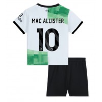 Liverpool Alexis Mac Allister #10 Replika babykläder Bortaställ Barn 2023-24 Kortärmad (+ korta byxor)